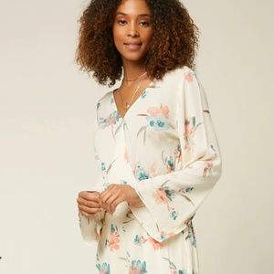 NWOT Never Worn! O’Neill Jory Winter White Flirty Floral Romper
